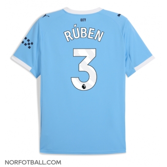 Billige Fotballdrakt Manchester City Ruben Dias #3 Replika Hjemmedrakt 2025-26 Kortermet